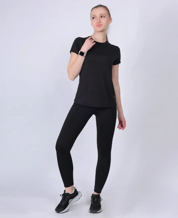 Gz Active Flex Tee + Gz Elevate High Waist Legging Black